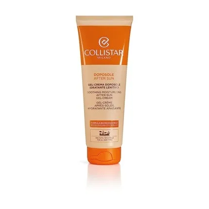 A soothing, moisturizing after-sun gel-cream with a biodegradable formula and eco-certified fragrance. , 250 ml, Collistar