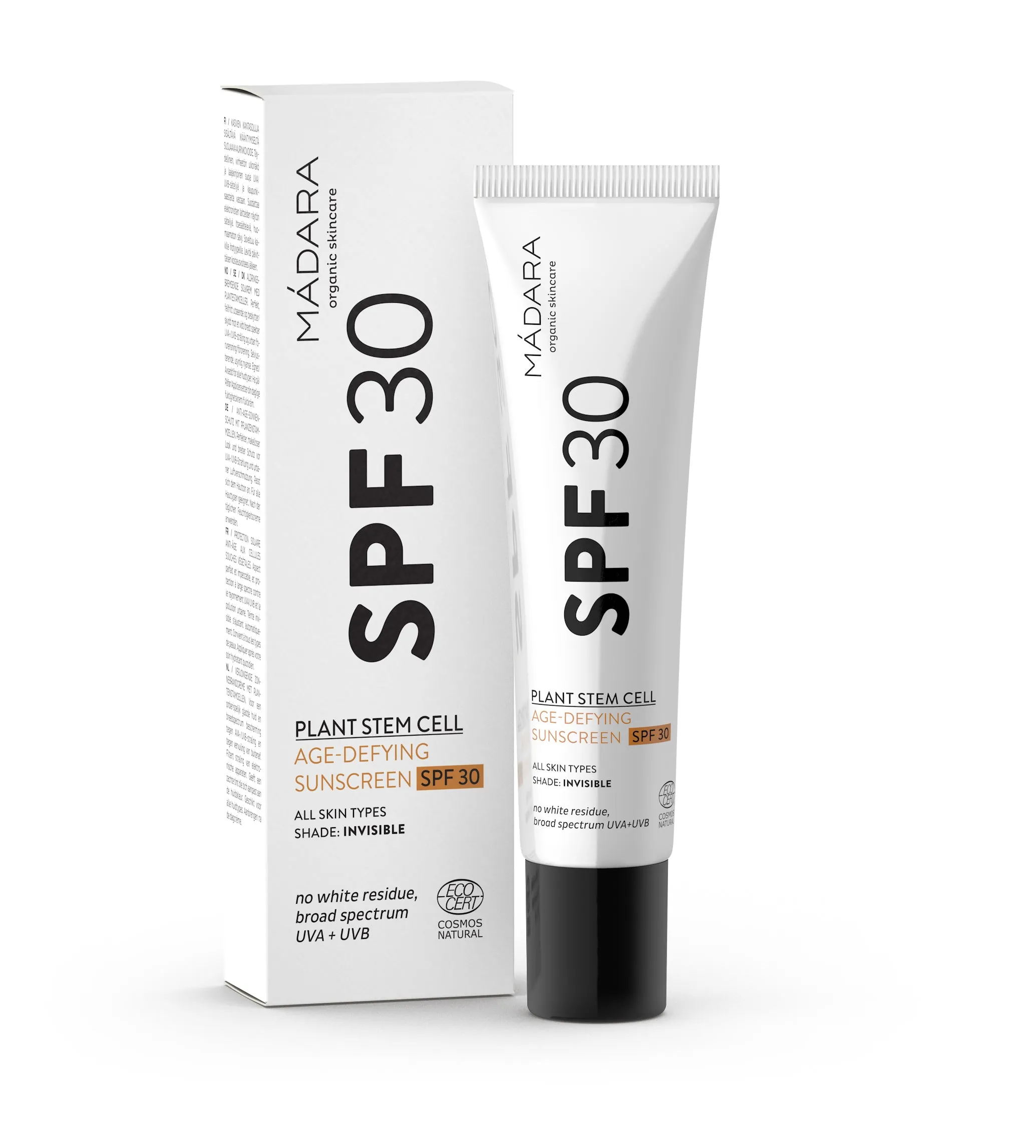 Age-Defying Sunscreen for Face, Plant Stem Cell, SPF30, 40 ml