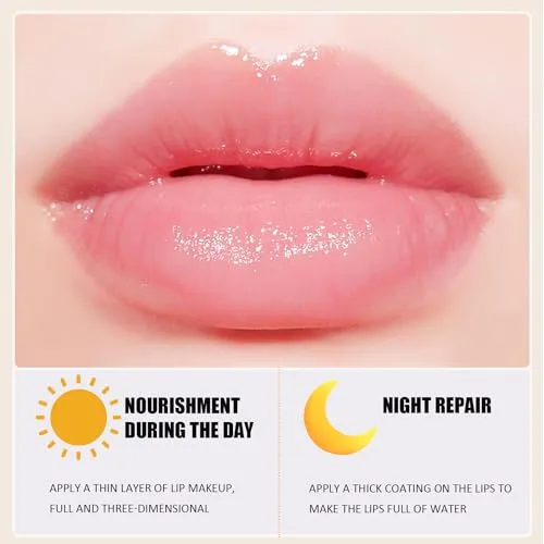 Bee Lip Balm Honey Pot, 2 PCS Strawberry & Honey Lip Masks Hydrating Prevention Dry and Cracked Lip Scrubs Exfoliator,Lip Sleep Mask Reduces Lip Lines,Lip Exfoliating BeeLip Balm Sleeping Lip Mask