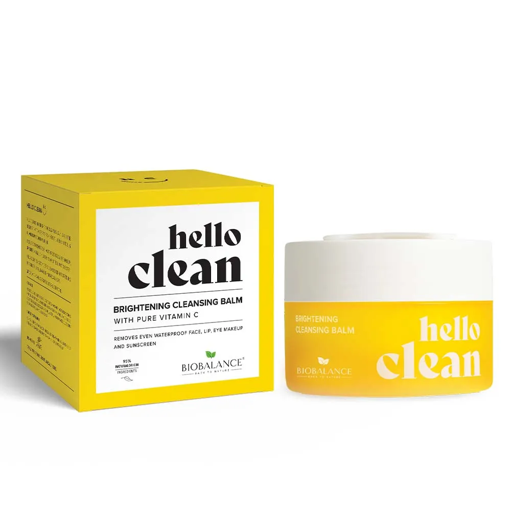 Hello Clean Brightening Cleansing Balm With Pure Vitamin C - For All Skin Types