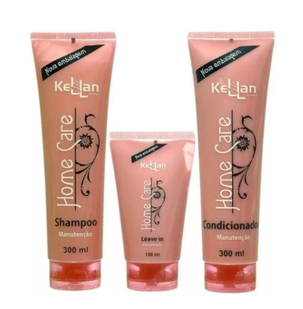 Home Care Hair Nourishing Shine Moisturizing Treatment Kit 3 Itens - Kellan