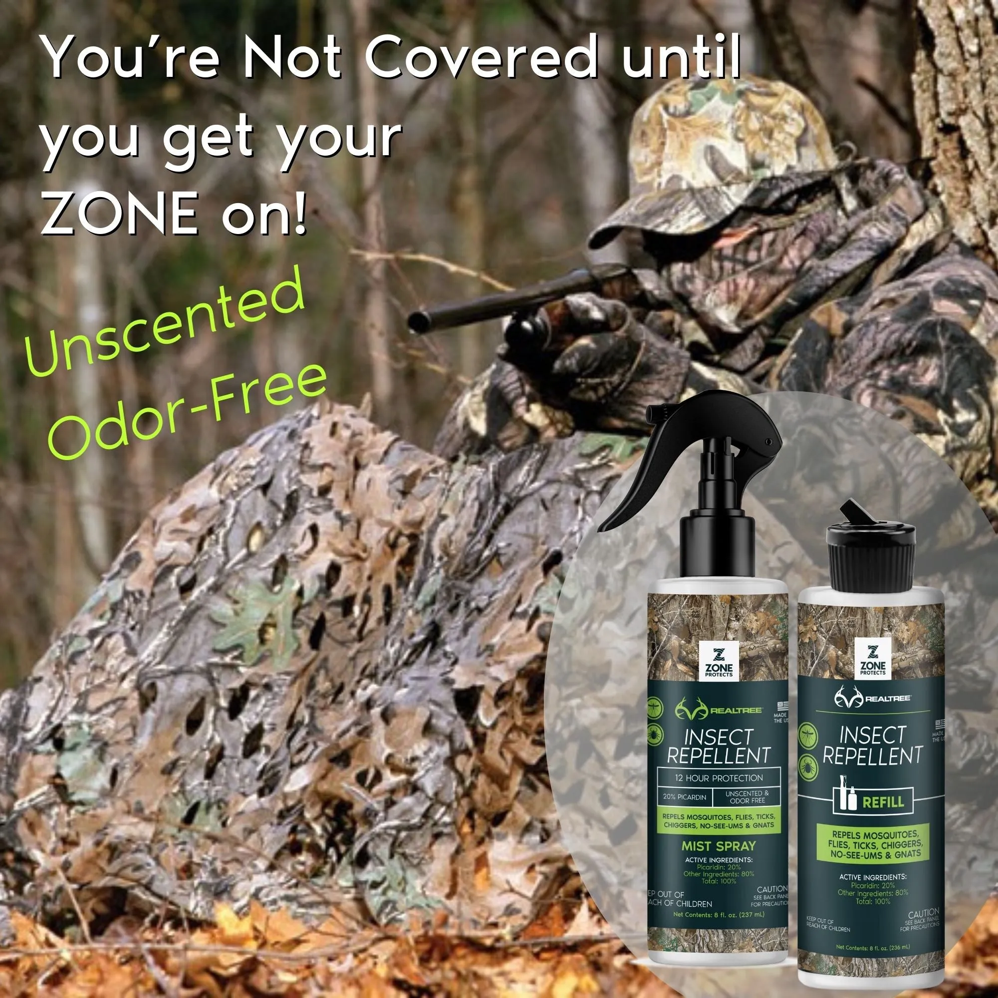 Insect Repellent Zone Realtree 8oz Mist Spray