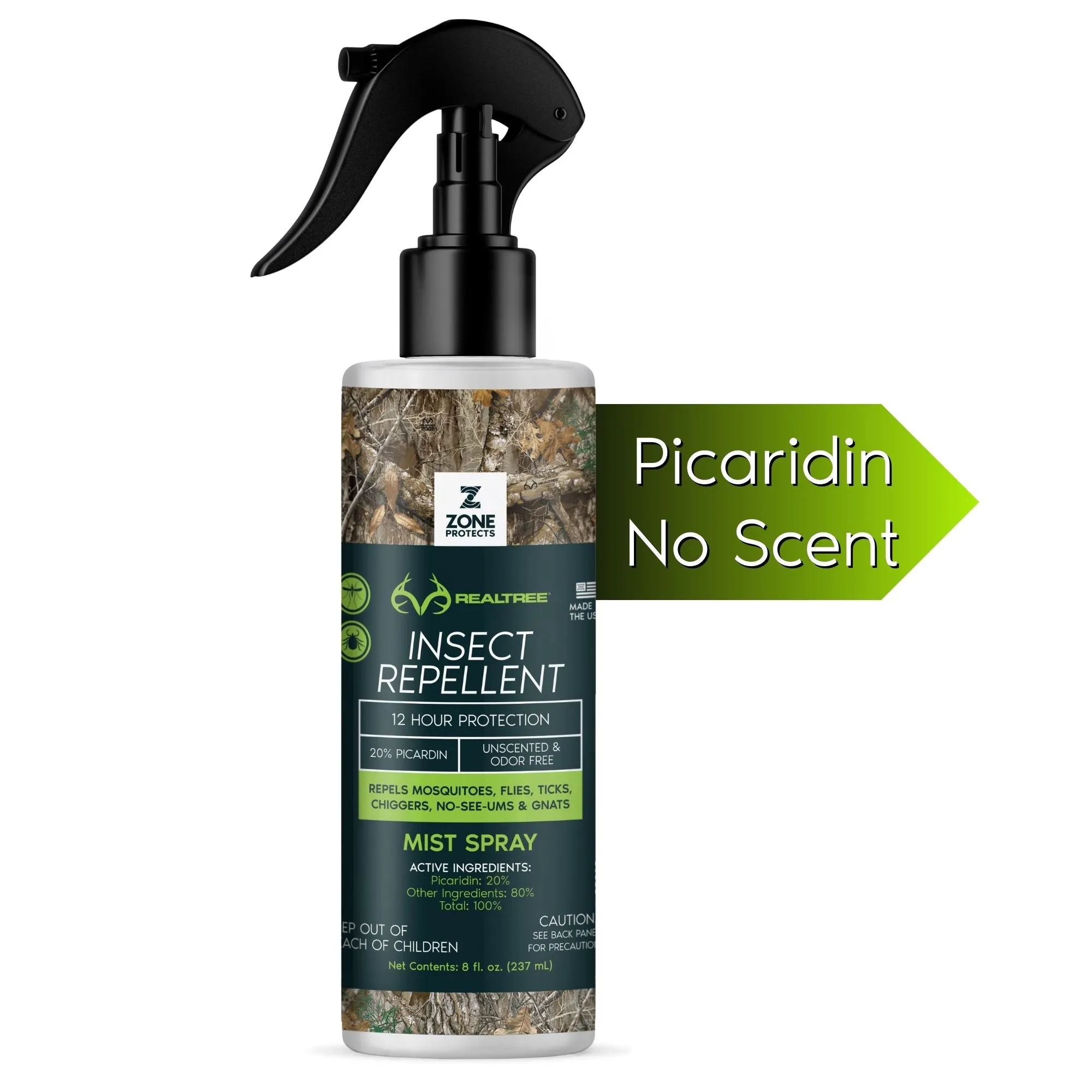 Insect Repellent Zone Realtree 8oz Mist Spray