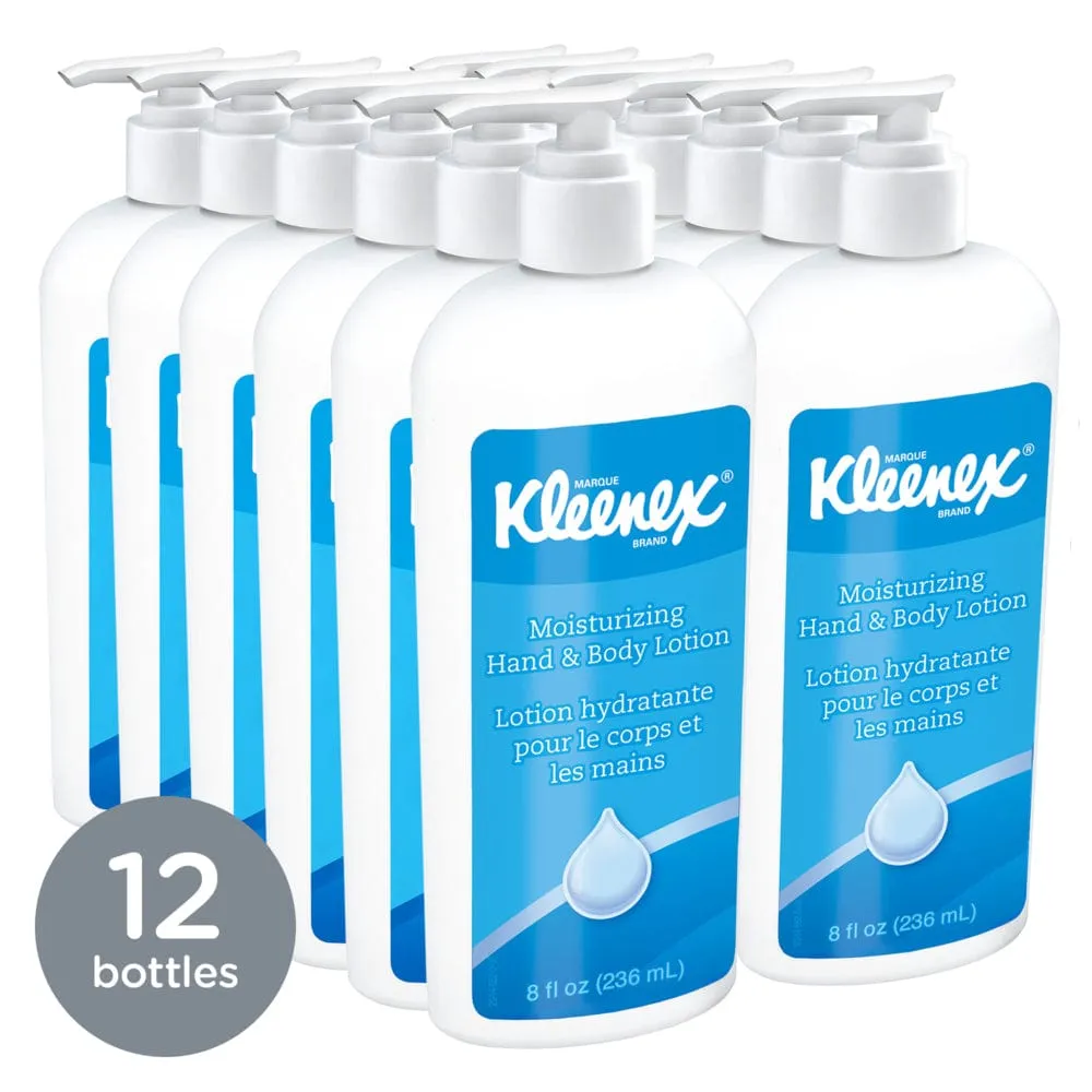 Kimberly Clark Kleenex, Moisturizing Hand and Body Lotion, 8 oz, White