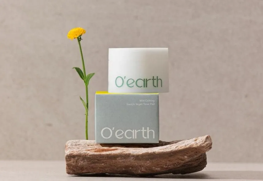 O'earth Mild Calming Soonjin Vegan Toner Pad 160ml 60EA