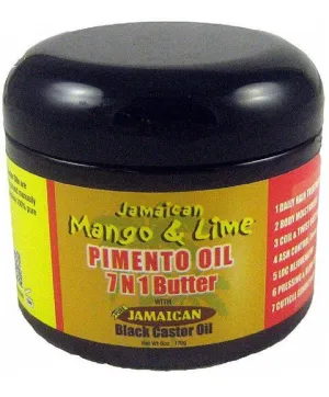 Professional Products Unlimited Jamaican Mango And Lime Black Castor Pimento Oil 7 In 1 Butter