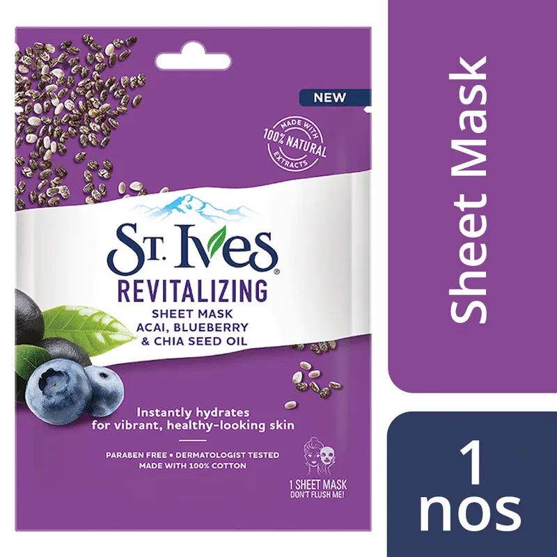 St. Ives Revitalizing Sheet Mask 23 Ml