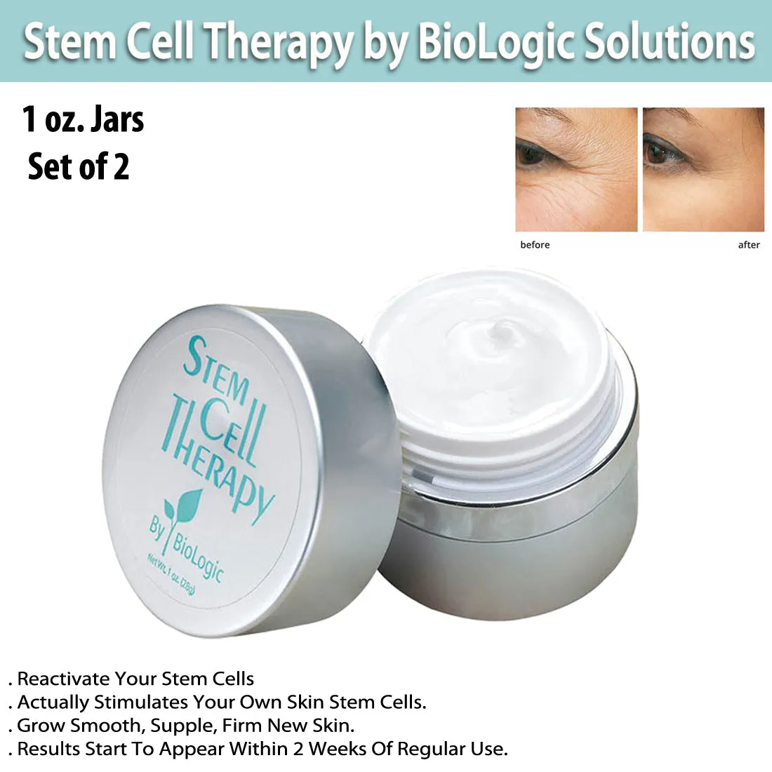 Stem Cell Therapy by BioLogic Solutions (1 oz.) Set of 2